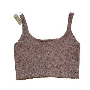 Skims Cozy Knit Crop Top Plus Size 4X/5X NWT